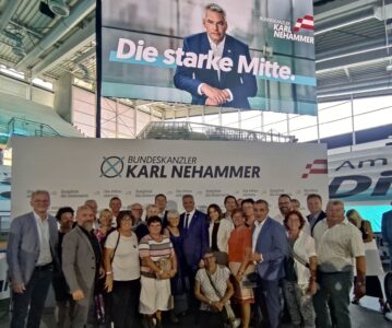 Fahrt zu Karl Nehammer