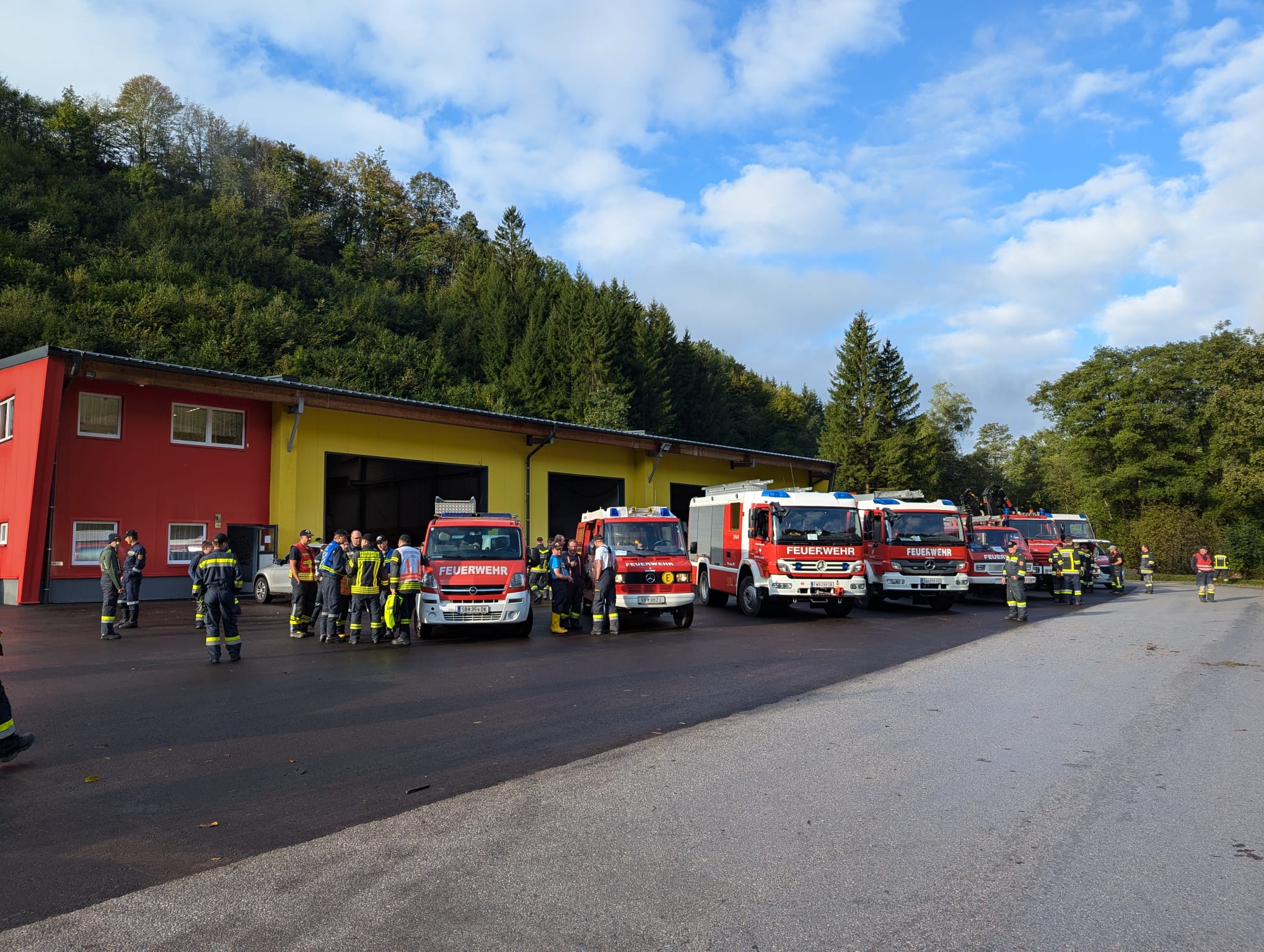 🚒 Feuerwehr Lunz im Einsatz im Pielachtal 🚒