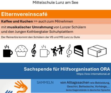 Aktion „Bananenschachtel“ vom Elternverein