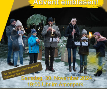 HEUTE Ankündigung: Advent einblasen im Amonpark