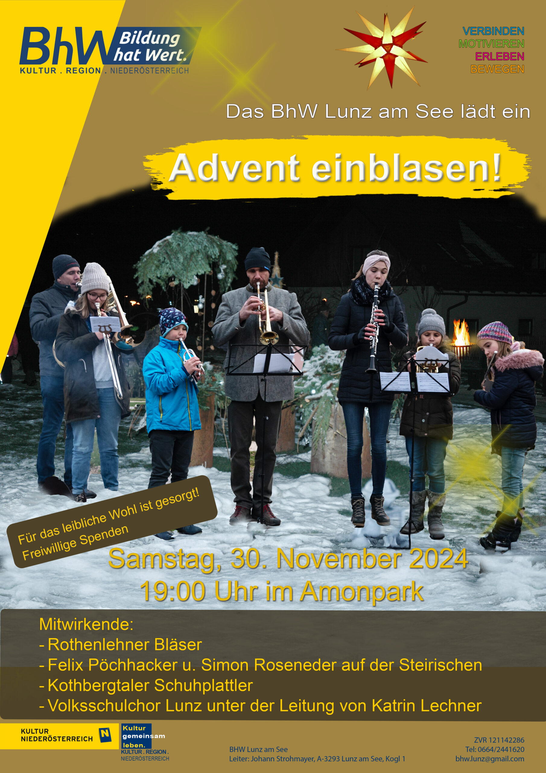 HEUTE Ankündigung: Advent einblasen im Amonpark