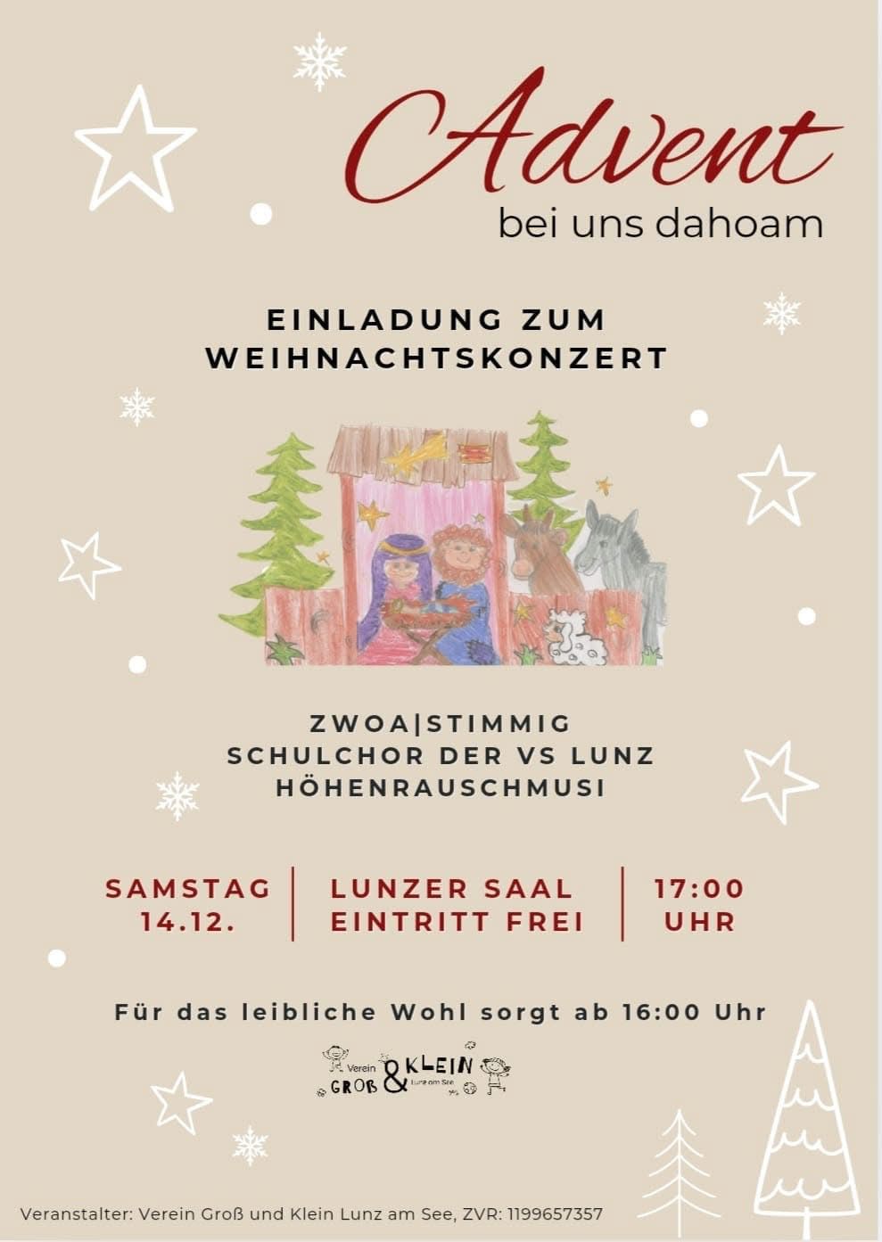 Ankündigung – Advent bei uns dahoam