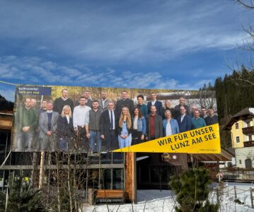 Plakat „Wir für unser Lunz am See“