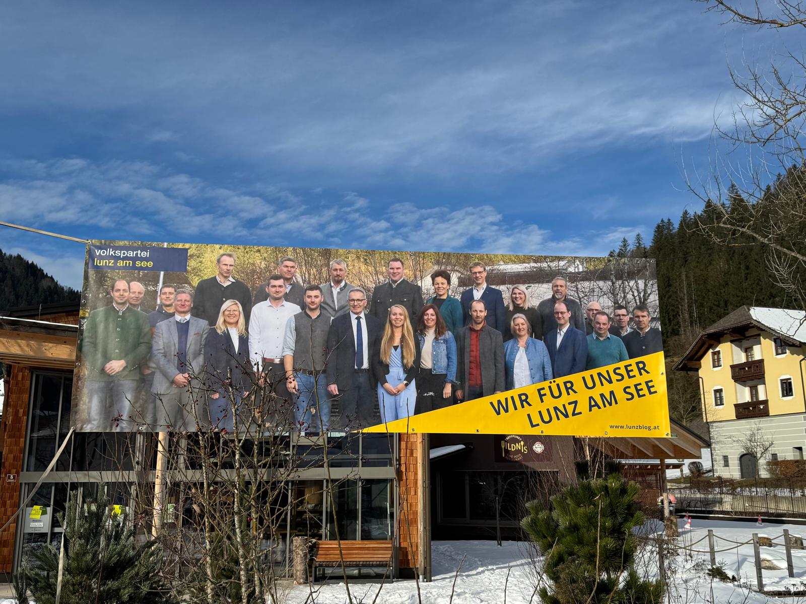 Plakat „Wir für unser Lunz am See“